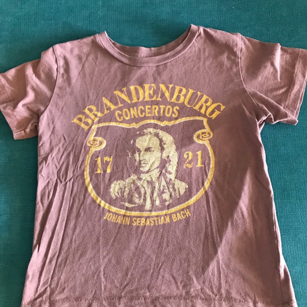 Kids Burgundy 'Brandenburg Concertos' Graphic Tee Size 6/7